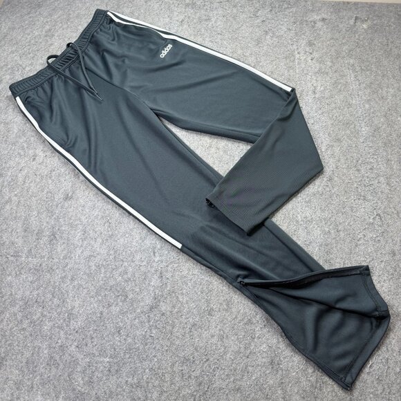 adidas Tiro 23 Track Pants Men LT Gray Soccer AeroReady Ankle Zip Training 33" - Picture 1 of 16